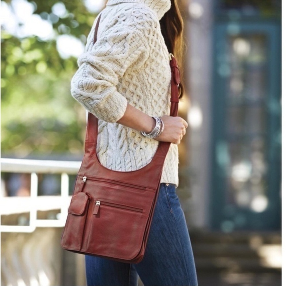 JP Ourse & Cie The Traveler Full Grain Leather Crossbody Messenger Bag
